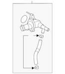 Genuine Hyundai Water Inlet 25620-2J101. Fixed Price $125.24.