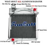 3 Rows Aluminum Radiator Fit 1958-67 Austin Healey Sprite Ah/mg Midget. Fixed Price $139.00.