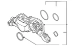 Genuine Audi Water Pump Housing 0P2-121-406-B. Fixed Price $486.49.