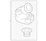 Genuine Nissan Titan Diesel Thermostat Housing With 11061-EZ40A. Fixed Price $178.34.