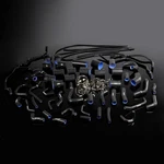 Fit For 1990-1999 Nissan 300ZX VG30DETT Z32 Black Silicone Radiator Hose Kit. Fixed Price $159.30.