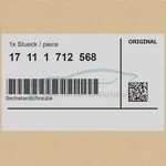 Genuine Bmw 17111712568 Hex Bolt M8X30-Z3 Series Z8. Fixed Price $35.68.