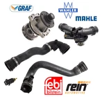 Water Pump Thermostat Upper Lower Hose Temperature Sensor 5PCS Oes For Bmw E46. Fixed Price $219.52.