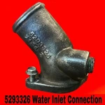 Cummins QSB3.3, Water Inlet Connection 5293326. Fixed Price $150.00.