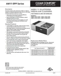 Clean Comfort Air Filter AM11-2843-5PP 28" X 43" Perfect Platform Ahu/furnace. Fixed Price $125.00.