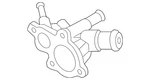 Genuine Nissan Engine Coolant Outlet Flange 11060-3TS0A. Fixed Price $118.12.