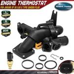 Engine Coolant Thermostat Housing Assembly For Jaguar S-type 2006-2008 Xf XJ8 Xk. Fixed Price $64.99.