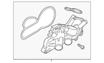 Genuine Audi 2016-2018 A3 Sportback E-tron Thermostat Housing 04E-121-116-C. Fixed Price $188.99.
