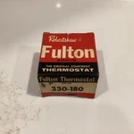 Robertshaw Fulton Thermostat Sleeve Type Part Number 330-180 Nos. Fixed Price $14.50.