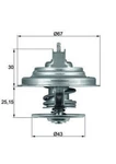Mahle Engine Thermostat Ford Explorer Usa Mustang 93-10 ERT230. Fixed Price $22.20.