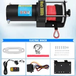 Eccpp 3000LBS Electric Winch Synthetic Rope Truck Trailer Towing Off Road 4WD. Fixed Price $102.97.