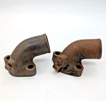 (2) 1928-1934 Ford Model Water Neck Outlet Upper Coolant Pipe Housing B8275A. Fixed Price $15.00.