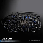 Black Silicone Radiator Hose Kit Fit For 1990-1999 Nissan 300ZX VG30DETT Z32. Fixed Price $156.11.