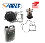 Water Pump & Thermostat + Coolant Kit Oes For Bmw 328D / X3 XDRIVE28D. Fixed Price $217.52.