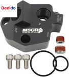 Improved Racing Oil Filter Relocation And Cooler Adapter Ford 5.0 Coyote. Fixed Price $82.00.