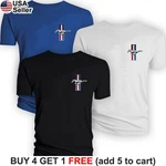 Mustang T-shirt Ford Motor Logo Racing Sport Performance Boss Shelby Chest BFD08. Fixed Price $13.54.