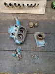 Ford Big Block Dual Thermostat Housing D9TE-8599-AB Oem. Fixed Price $95.00.