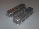 Spectre Flamed Polished Aluminum Billet Big Block Chevy 396 454 Valve Covers. Fixed Price $125.00.