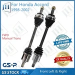 Oe Front Pair Cv Axle Joint Shaft Assembly For Honda Accord Fwd Manual Trans. Fixed Price $154.13.