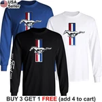 Mustang Long Sleeve T-shirt Ford Motor Logo Racing Sport Performance Cobra BFD06. Fixed Price $24.37.
