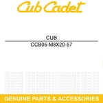 Cub Cadet B05-M8X20-57 Hexagon Flange Bolt Challenger CX750 CX700 CX500. Fixed Price $8.95.