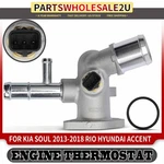 New Thermostat Housing Assembly For Hyundai Accent 2016-2019 Kia Soul 13-18 Rio. Fixed Price $20.98.