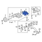 Ford F-150 2017-2025 HL3Z8507B Engine Water Pump Outlet Pipe Gasket. Fixed Price $10.65.