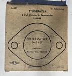 Nos 1936-49 Studebaker Dictator Commander A4427 Water Outlet Gasket Thermostat?. Fixed Price $28.95.