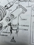 Original C36960 Jaguar Siiie V12 1973-1974 Aluminum Water Pump By-pass Housing. Fixed Price $199.95.
