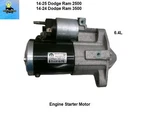 56029722AA 14-25 Dodge Ram 2500 3500 Engine Starter Motor Mopar. Fixed Price $89.00.