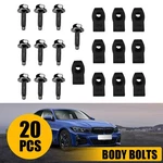 20X Body Bolts U-nut Clips Ford Truck 5/16-18 1-3/16" 1/2" Hex Black New. Fixed Price $13.29.