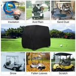 Black Golf Cart Cover Passenger Enclosure For Yamaha Ezgo Club 400D. Fixed Price $25.33.
