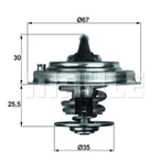 Thermostat Insert - Mahle Tx 30 87D Quality Genuine Uk Stock 70807803. Fixed Price $25.00.