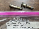 99-04 Nissan Frontier Xterra Engine Coolant Water Outlet Flange Bolts Oem. Fixed Price $16.95.