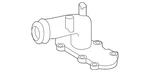 Genuine Nissan Engine Water Pump Outlet Pipe 14075-EZ35A. Fixed Price $57.44.