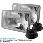 X 6" Glass Headlights Housing Clear Lens High/lo Beam Semi Sealed Fits H4 Bulb. Fixed Price $35.99.