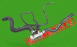 12-17 Fiat 500C Thermostat Housing Hose Pipe Line Set 4892642AC 68073097AB. Fixed Price $99.87.